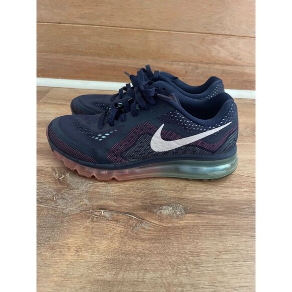 EUC Nike Air Max 2013 Women's Midnight Navy Sail Pink - Picture 2 of 10